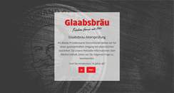 Desktop Screenshot of glaabsbraeu.de