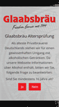 Mobile Screenshot of glaabsbraeu.de